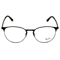 Ray Ban Round RB6375 - Preto Fosco 2944 53mm - Óculos de Grau