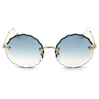 Chloé Rosie CE 142S Dourado/Azul Degradê 816 60mm - Óculos de Sol