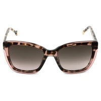 Óculos Carolina Herrera SHE 788 - Rose/Turtle/Marrom Degradê 01GQ 55mm - Óculos de Sol