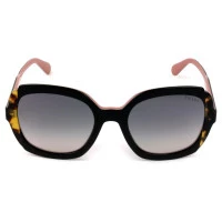 Prada SPR 16U - Preto/Turtle/Cinza Degradê Semi-Espelhado 5ZW-GR0 54mm - Óculos de Sol