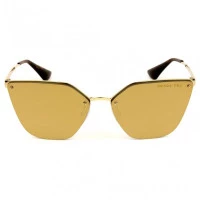 Prada SPR 68T - Dourado Espelhado Polarizado ZVN-5N2 63mm - Óculos de Sol