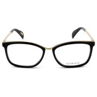 Victor Hugo VH1254 - Preto/Dourado 0700 53mm - Óculos de Grau