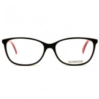 Victor Hugo VH1720 - Preto/Vermelho 700Y 54mm - Óculos de Grau