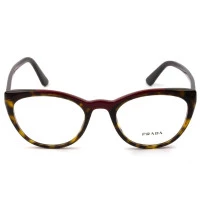 Prada VPR07V Turtle/Vermelho 320-1O1 51mm - Óculos de Grau