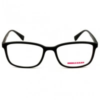 Prada VPS04I - Preto/Vermelho DG0-1O1 55mm - Óculos de Grau
