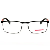 Óculos Prada Linea Rossa VPS 54F - Preto Fosco/Vermelho DG0-1O1 55mm - Óculos de Grau