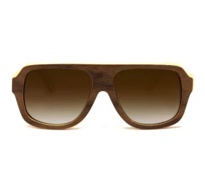 Óculos Evoke Wood Series 01 Black Walnut Brown Gradient