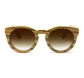 Óculos Evoke Wood Series 03 Zebra Wood Brown Gradient