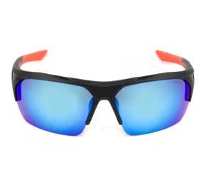 Nike Terminus R EV1031 - Preto Fosco/Azul Espelhado 064 76mm - Óculos de Sol
