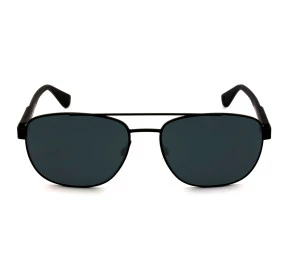 Tommy Hilfiger TH1544/S - Preto Fosco/Cinza 807IR 59mm - Óculos de Sol