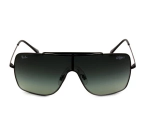 Ray Ban Wings II RB3697 - Preto/Cinza Degradê 002/11 35mm - Óculos de Sol