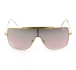 Ray Ban WingsII RB3697 - Dourado/Rose Espelhado 9050/Y2 62mm - Óculos de Sol