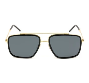 Dolce & Gabbana DG2220 Preto/Cinza Polarizado 02/81 57mm - Óculos de Sol