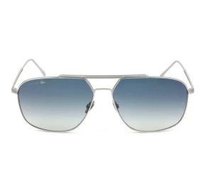 Lacoste L218SPC - Prata/Azul Degradê 045 60mm - Óculos de Sol