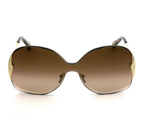 Chloé CE162S - Dourado/Marrom Degradê 742 59mm - Óculos de Sol