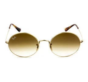 Ray Ban Oval RB1970 Dourado/Marrom Degradê 9147/51 54mm - Óculos de Sol