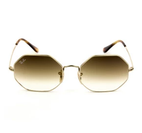 Ray Ban Octagonal RB1972 - Dourado/Marrom Degradê 9147/51 54mm - Óculos de Sol