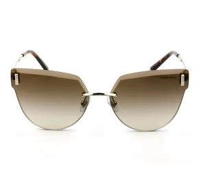 Tiffany & Co. TF3070 Dourado/Marrom Degradê 6021/3B 62mm - Óculos de Sol