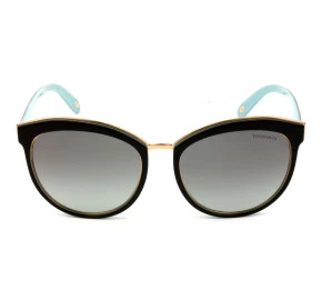 Tiffany & Co. TF4146 Preto Brilho/Cinza Degradê 8055/3C 56mm - Óculos de Sol