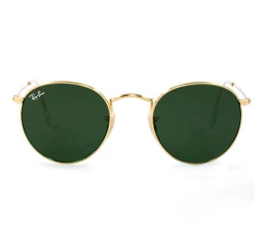 Ray Ban Round Flat RB3447-NL Dourado/G15 001 53mm - Óculos de Sol