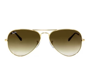 Ray Ban Aviador RB3025L Dourado/Marrom Degradê 001/51 55mm - Óculos de Sol