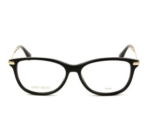 Jimmy Choo JC207 - Preto/Mesclado 807 54mm - Óculos de Grau