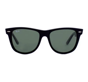 Ray Ban Wayfarer RB2140 - Preto Brilho/G15 901 54mm - Óculos de Sol