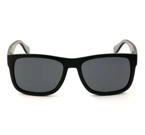 Tommy Hilfiger TH1556/S - Preto Fosco/Cinza 08AIR 52mm - Óculos de Sol