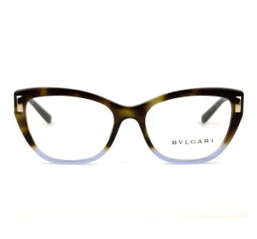 Bvlgari 4122 - Turtle/Azul 5363 54mm - Óculos de Grau