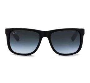 Ray Ban Justin RB4165L - Preto Fosco/Cinza Degradê 601/8G 55mm - Óculos de Sol