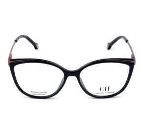 Carolina Herrera VHE 783 - Óculos de Grau 07A5 Azul e Vinho Lentes 53mm