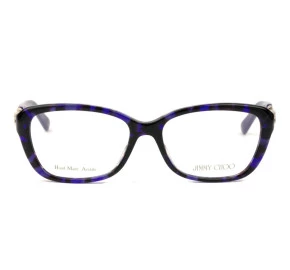 Jimmy Choo 79 - Mesclado/Roxo 8Q4 52mm - Óculos de Grau