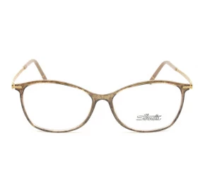 Óculos Silhouette Feminino Marrom Mesclado Titanium SPX 1592 75 6020 55