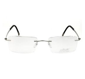 Óculos Silhouette Flutuante Banhado a Ouro 23k Prata Titanium 5470 60 6052 54