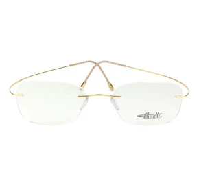 Óculos Silhouette Flutuante Feminino Dourado Titanium 5515 CR 7530 54