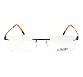 Óculos Silhouette Flutuante Masculino Azul Titanium 5502 BP 4540 52