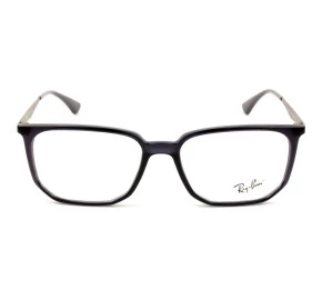 Ray Ban RB7175L Preto Brilho/Grafite 5983 55mm - Óculos de Grau