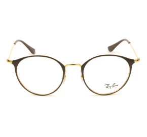 Ray Ban RB6378 Marrom/Dourado 2905 49mm - Óculos de Grau