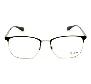 Ray Ban RB6421 Preto Fosco/Prata 2997 54mm - Óculos de Grau