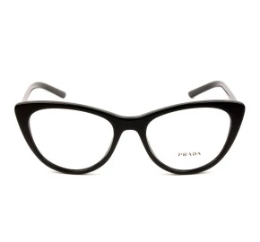 Prada VPR05X  Preto Brilho 1AB-1O1 53mm - Óculos de Grau