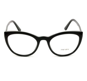 Prada VPR07V Preto Brilho 1AB-1O1 53mm - Óculos de Grau