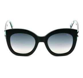 Emilio Pucci EP 97 - Preto Brilho/Cinza Degradê 01C 51mm - Óculos de Sol
