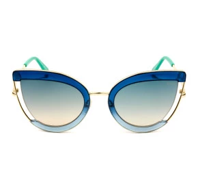 Emilio Pucci EP 100 - Azul/Cinza Degradê 92P 54mm - Óculos de Sol