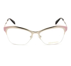 Emilio Pucci EP 5074 - Dourado/Rosa 033 53mm - Óculos de Grau
