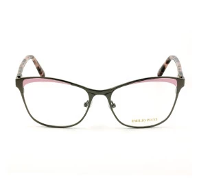 Emilio Pucci EP 5084 - Grafite/Rosa Claro 020 53mm - Óculos de Grau