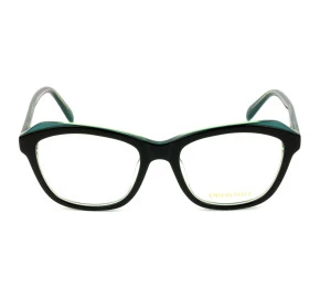 Emilio Pucci EP 5078 - Preto Brilho/Verde 05A 53mm - Óculos de Grau