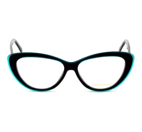 Emilio Pucci EP 5096 - Preto Brilho/Verde 089 55mm - Óculos de Grau