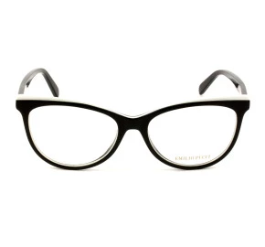 Emilio Pucci EP 5099 - Preto Brilho/Branco 005 53mm - Óculos de Grau