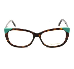 Emilio Pucci EP 5117 - Turtle/Verde 056 54mm - Óculos de Grau
