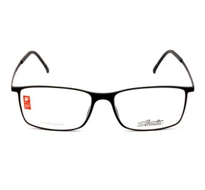 Silhouette SPX 2902 - Preto Fosco 40 6050 53mm - Óculos de Grau